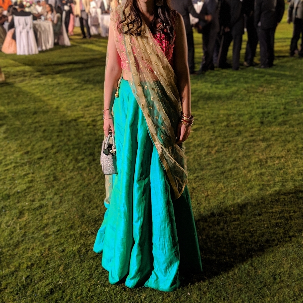 Pink/Green/Gold Lengha